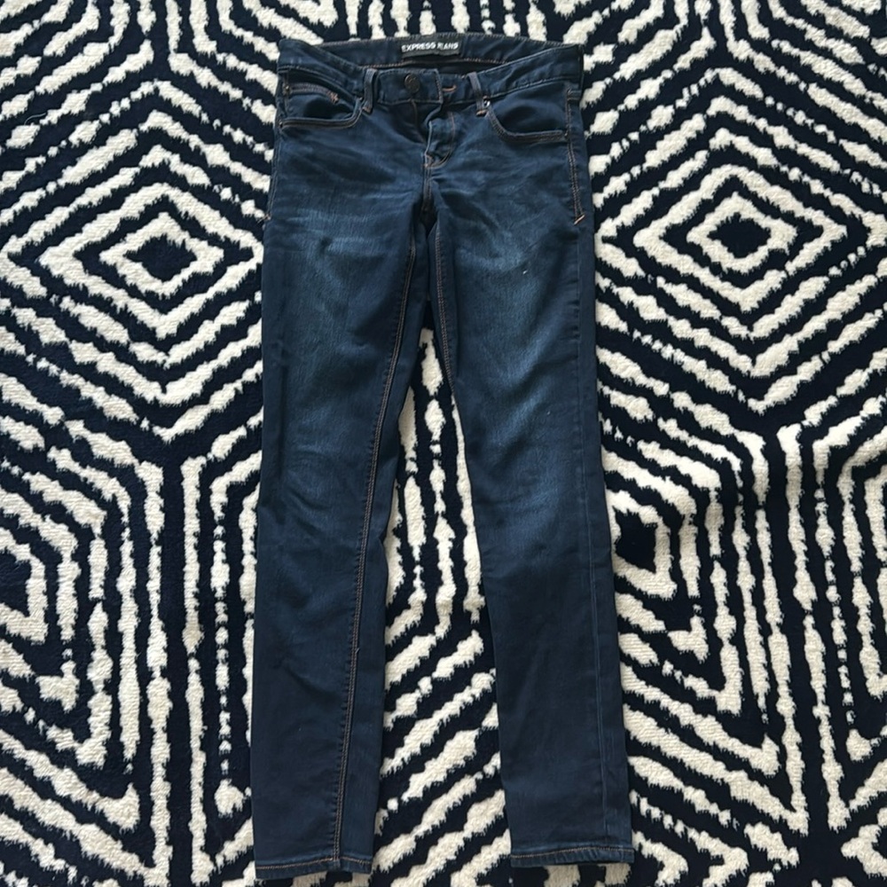 Express low rise stretch skinny jeans